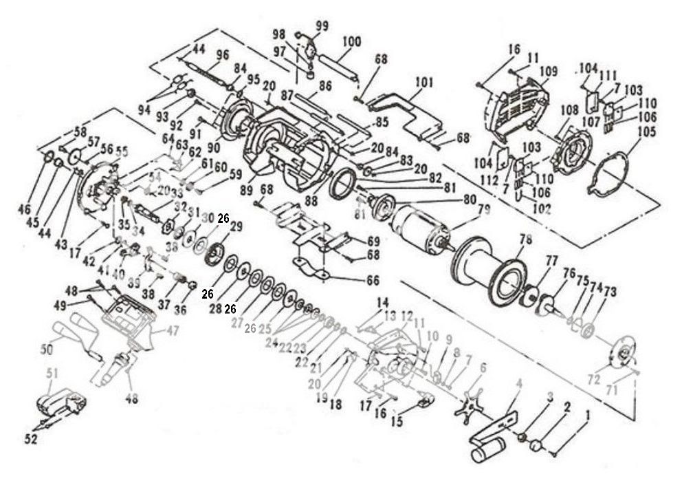 Ryobi Electric Fishing Reel Parts eBay